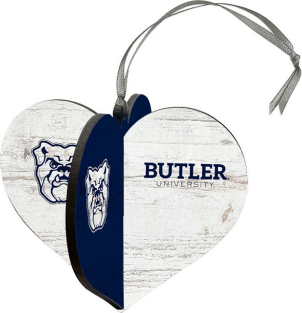 Butler University 3D Heart Ornament