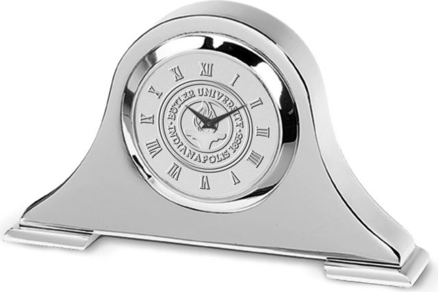 Silver Napoleon Desk Clock - ONLINE ONLY