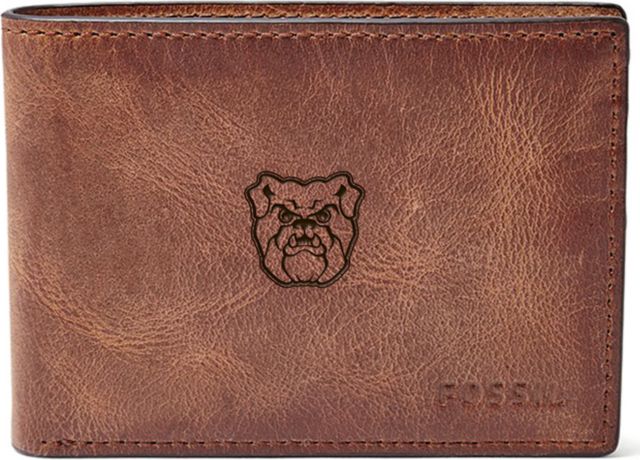 Fossil Leather Derrick Front Pocket Bifold - Brown - ONLINE ONLY