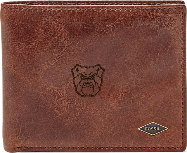 Fossil Leather Ryan RFID Flip ID Bifold - Dark Brown - ONLINE ONLY