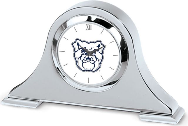 CSI Silver Napoleon Desk Clock With Colored Medallion - ONLINE ONLY