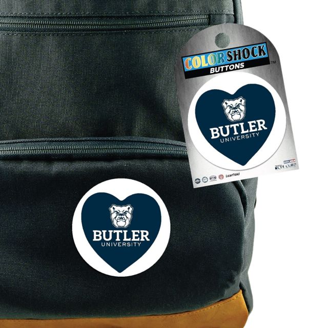 Butler University 3'' Heart Button