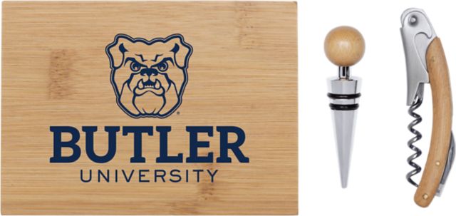 Butler University Bamboo Wine Tool Set