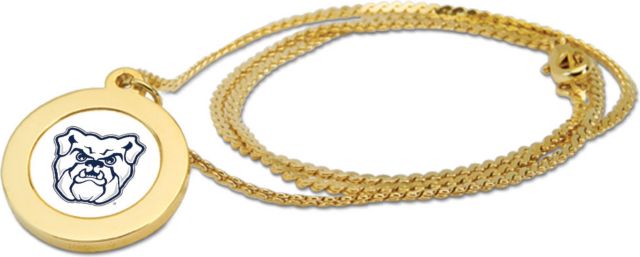 CSI Gold Pendant Necklace With Colored Medallian - ONLINE ONLY