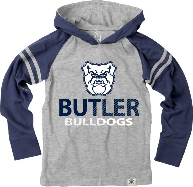 Butler University Youth Boy's Hooded Long Sleeve T-Shirt