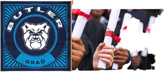 Butler University 4x6 Graduation Floating Frame