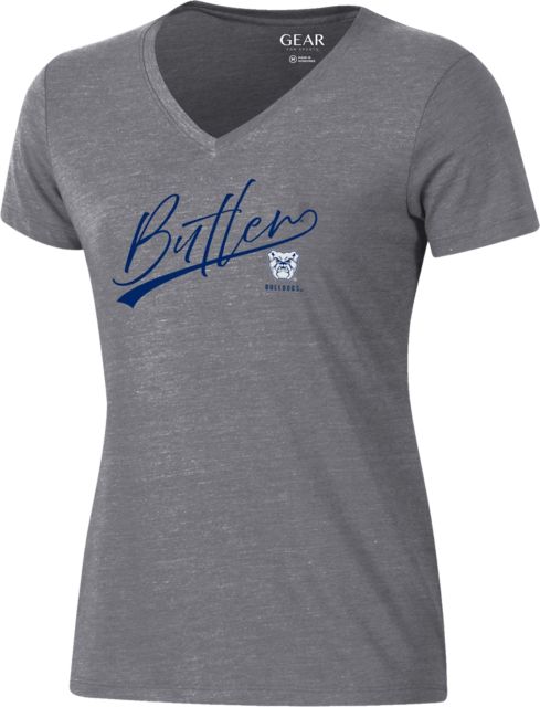 Butler University Bulldogs Women's V-Neck Short Sleeve T-Shirt