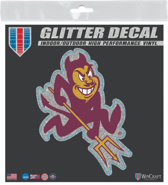 Arizona State University Sun Devils 6x6 in. Glitter Decal