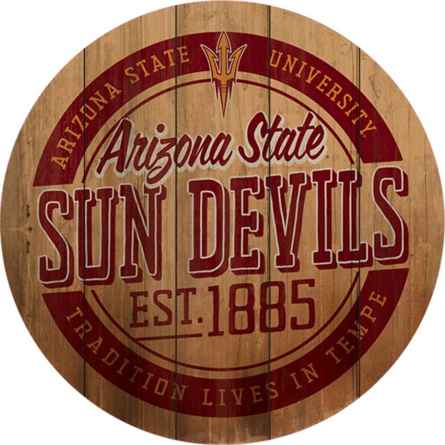 Arizona State University Barrel Top Wall Mount 26''x26'' - ONLINE ONLY