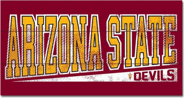 Arizona State University 11x20 Wood Plank Sign - ONLINE ONLY