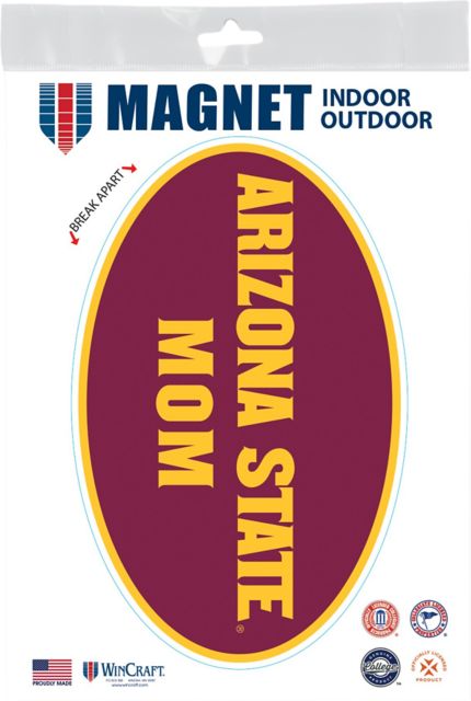 Arizona State University Mom 3.5 x 5.5 Oval Magnet