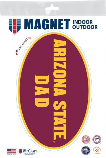 Arizona State University Dad 3.5 x 5.5 Oval Magnet