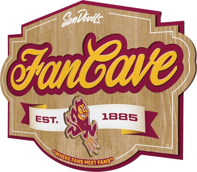 Arizona State University Fan Cave Sign