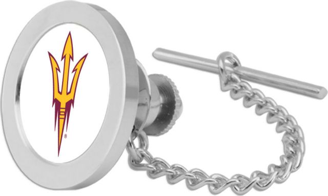 CSI Silver Tie Tack/Lapel Pin Gift Boxed With Colored Medallion - ONLINE ONLY