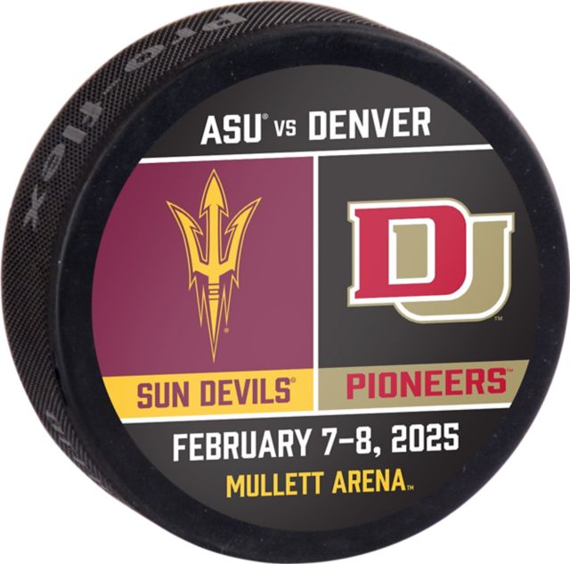 Arizona State University vs Denver University Dueling Hockey Puck