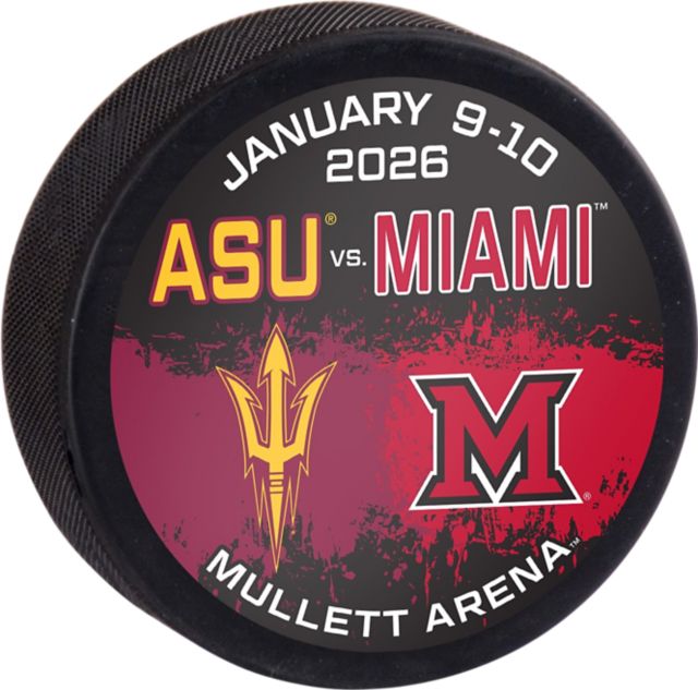 Arizona State University ASU vs Miami Hockey Puck