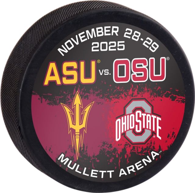Arizona State University ASU vs OSU Hockey Puck