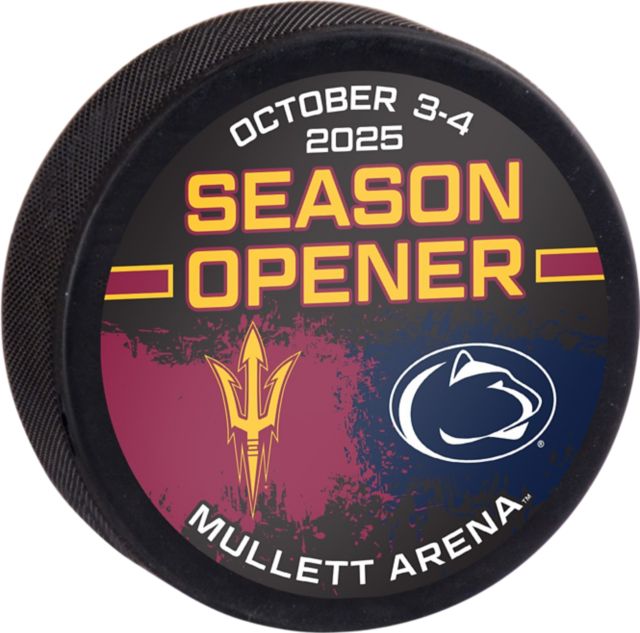 Arizona State University 2025 Season Opener Hockey Puck