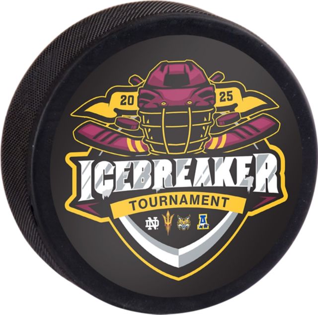 Arizona State University 2025 Icebreaker Tournament Hockey Puck