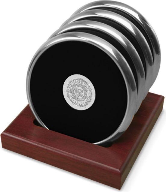 Four Round Silver Coaster - ONLINE ONLY