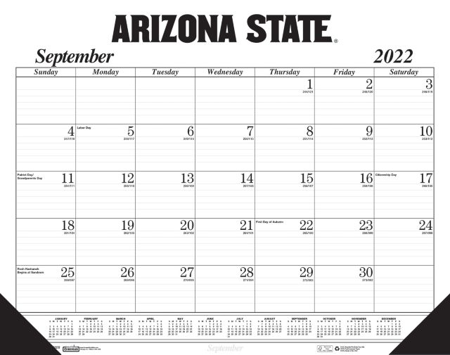 Asu Calendar 2022 Asu Calendar | Day Planners, File Folders & Organizational Supplies