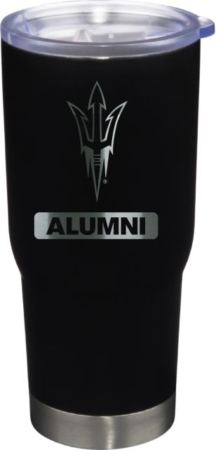 22 oz Matte Black Stainless Steel Tumbler Alumni