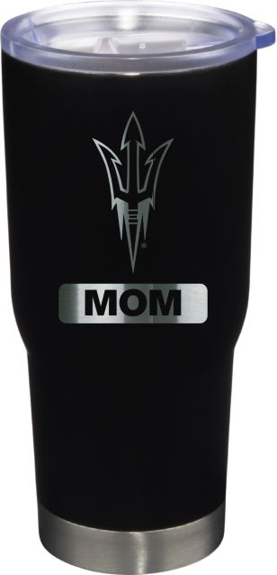 22 oz Matte Black Stainless Steel Tumbler Mom