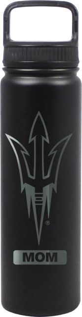 24 oz Matte Black Stainless Steel Water Bottle Mom