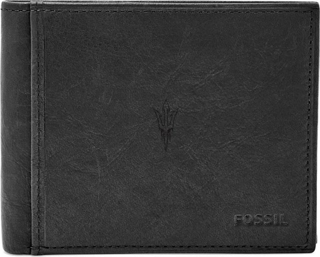 Fossil Leather Ingram RFID Bifold With Flip ID  - ONLINE ONLY