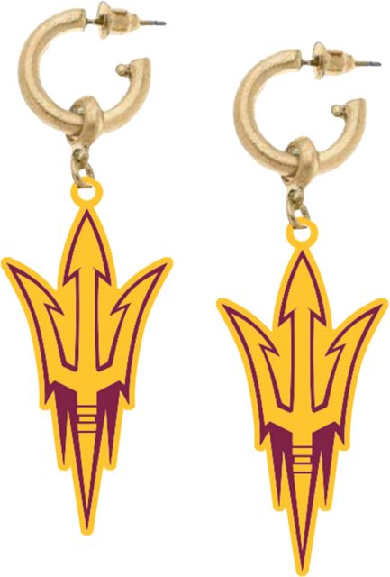 Arizona State University Logo Drop Earrings