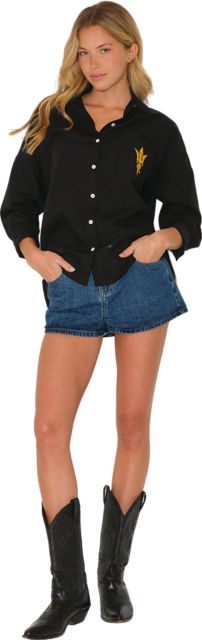 Arizona State University Women's Linen Long Sleeve Shirt