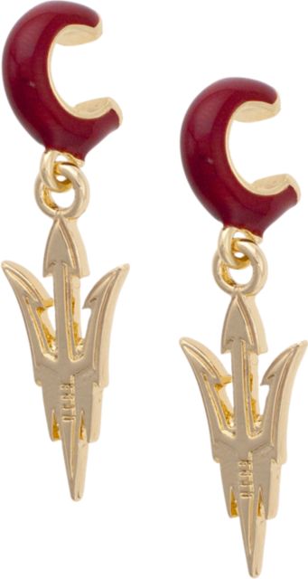 Arizona State University Logo Hoop Earrings