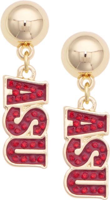 Arizona State University Pave Outline Earrings