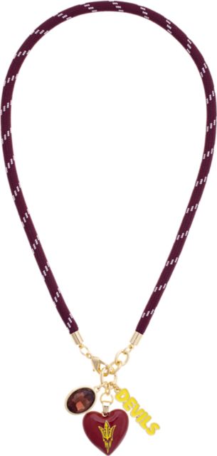 Arizona State University Heart Paracord Necklace
