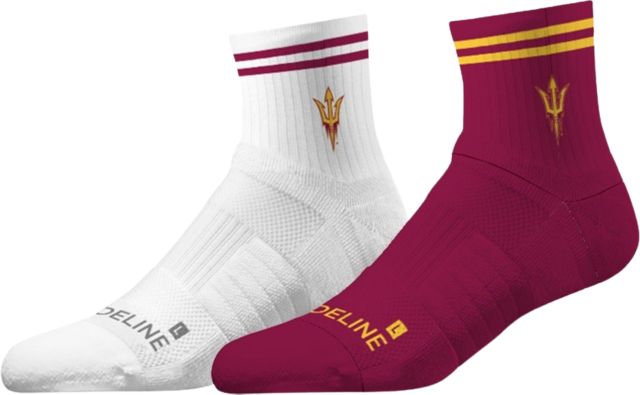Arizona State University Half Calf Socks - 2 Pack