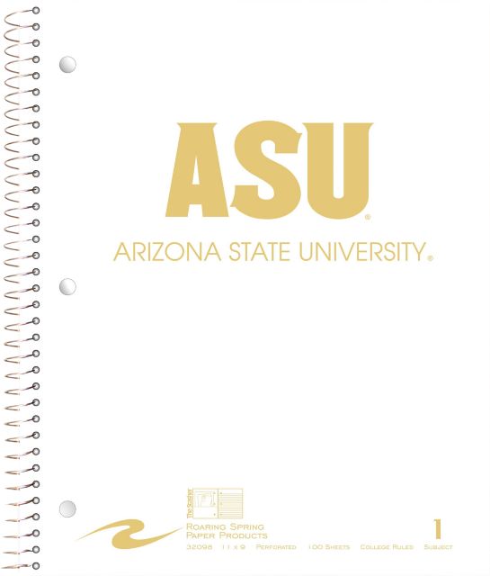Arizona State University Notebook 100-Sheet