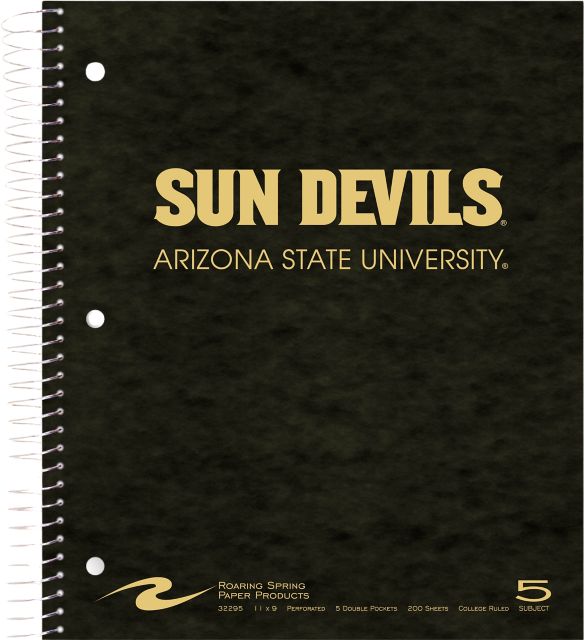 Arizona State University 5 Subject Notebook 200-Sheet