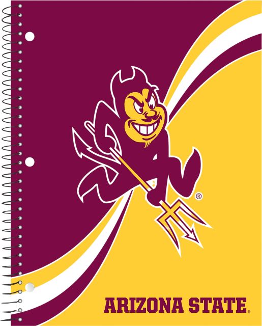 Arizona State University Full color imprinted 1 Subject College Ruled Notebook, 11" x 8.5"