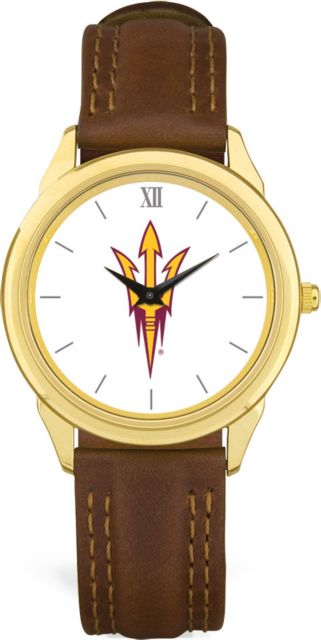 CSI Brownleather Wristwatch With  Colored Medallion - ONLINE ONLY