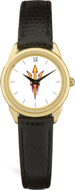 CSI Women's Black Leather Watch(Gift Boxed) With Colored Medallion - ONLINE ONLY