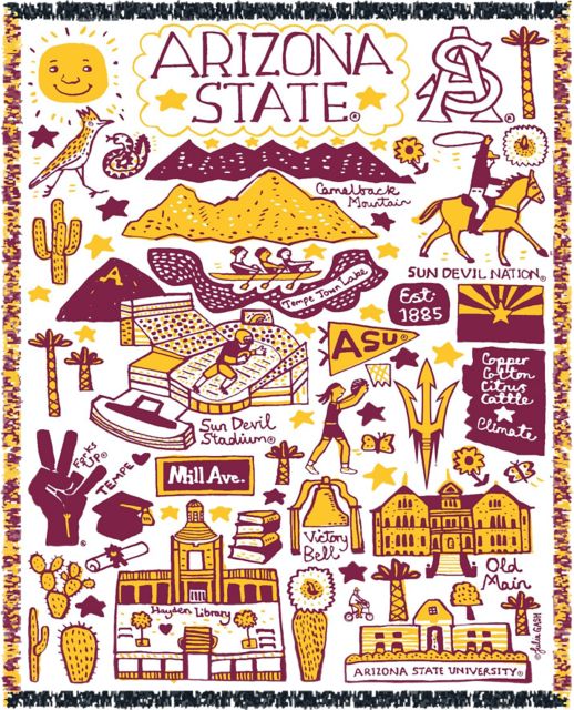 Arizona State Sun Devils Ver2 Quilt Blanket – DovePrints