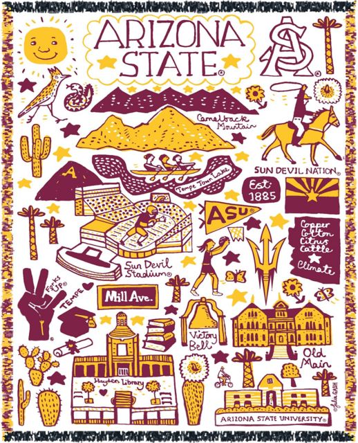 Arizona State University Tapestry Blanket