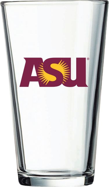 Arizona State University 16 oz. Glass