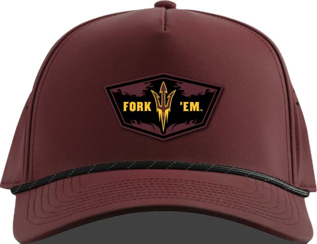Arizona State University Sun Devils Fork 'Em Adjustable Rope Cap