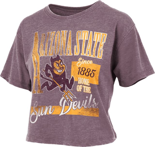 Arizona State University Sun Devils Women's Crop Short Sleeve T-Shirt