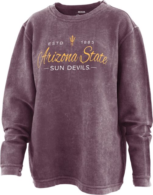 Arizona State University Sun Devils Women's Corduroy Crewneck Sweatshirt