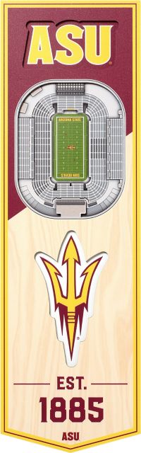 Arizona State University 6 x 19 3D Stadium Banner
