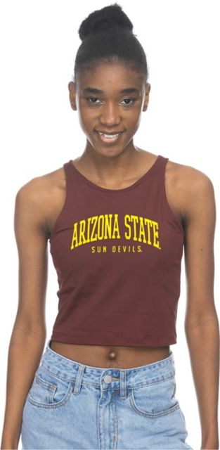 Arizona State University Women's Sun Devils Cropped Tank Top