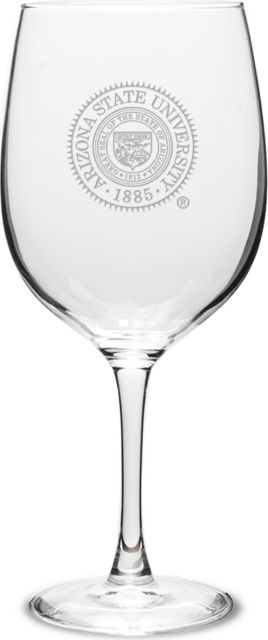 Arizona State University 19 Oz. Wine Glass