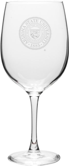 Arizona State University 19 oz. Wine Glass
